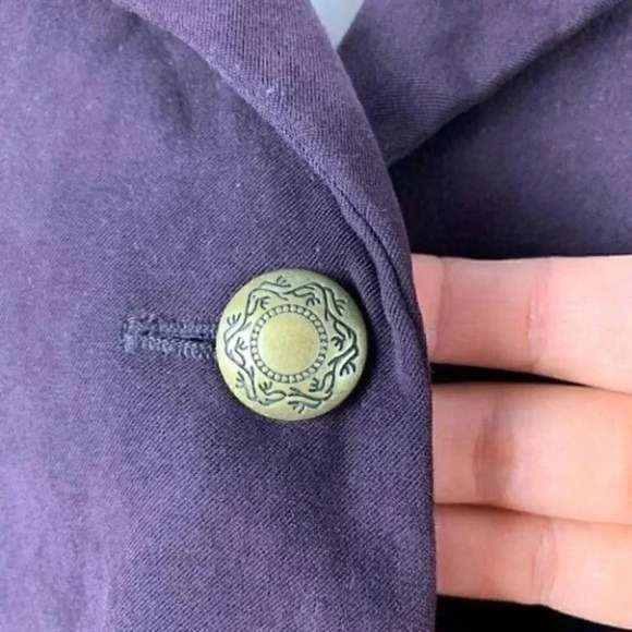 Fashion bug blazer 22/24 purple faux suede jacket - Picture 4 of 11